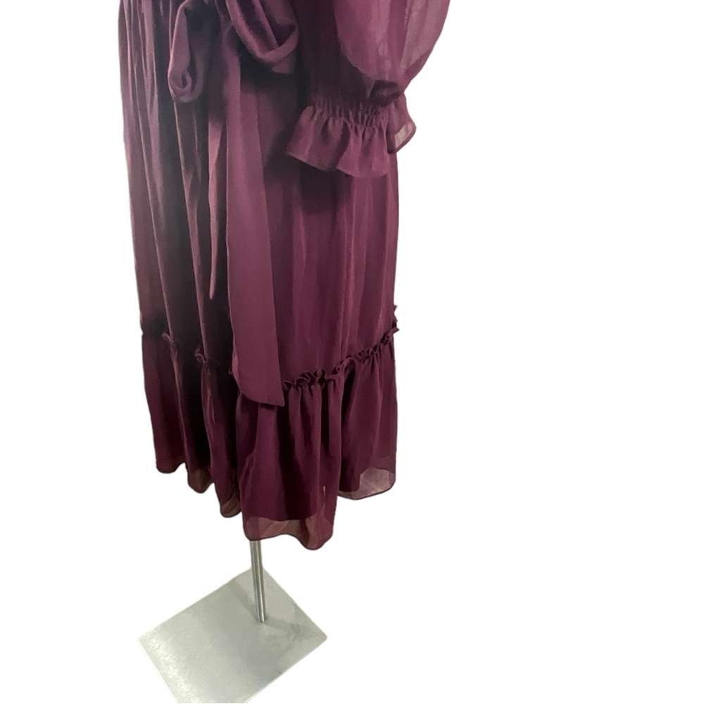 Rachel Parcell‎ Purple Nectar Smocked Tie Waist Dress - Picture 4 of 12
